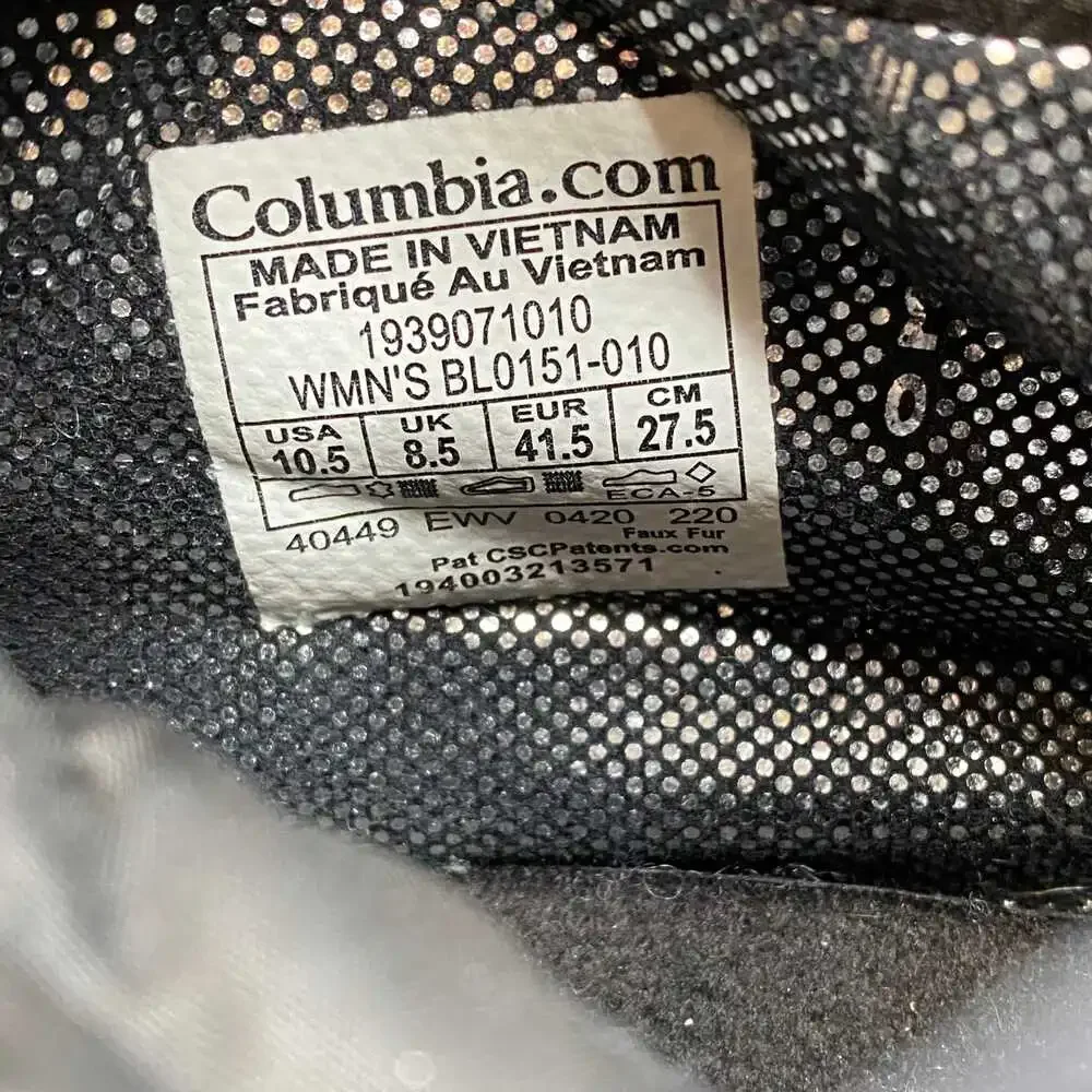Columbia Black Bootie Winter Boots | Women’s US 10.5 Regular